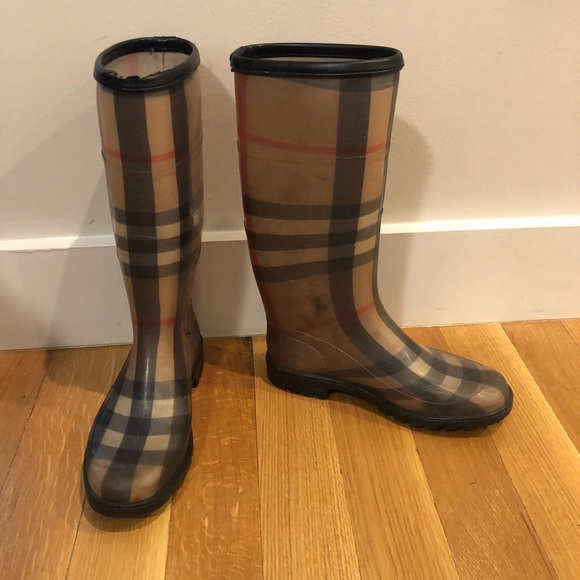 Burberry signature Plaid Nova Check Rainboots - Picture 3 of 5